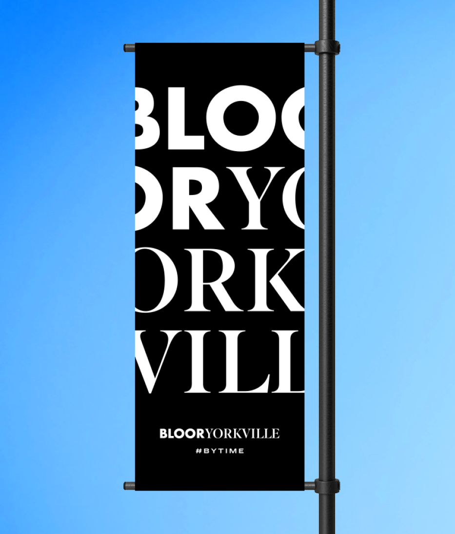 Bloor-Yorkville neighborhood branding and wayfinding signage design