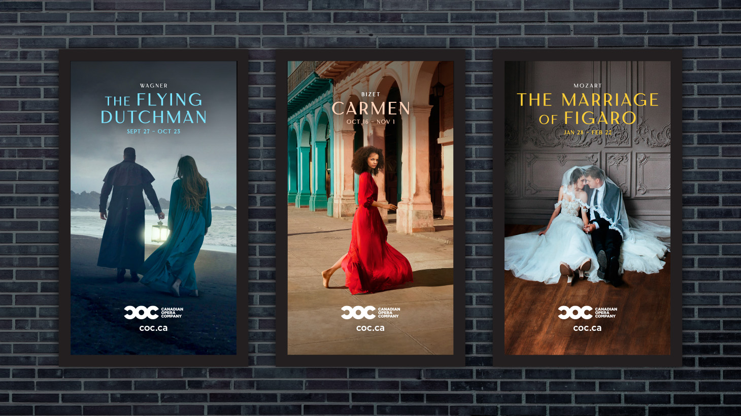 Canadian Opera Company 22/23 season campaign outdoor advertising
