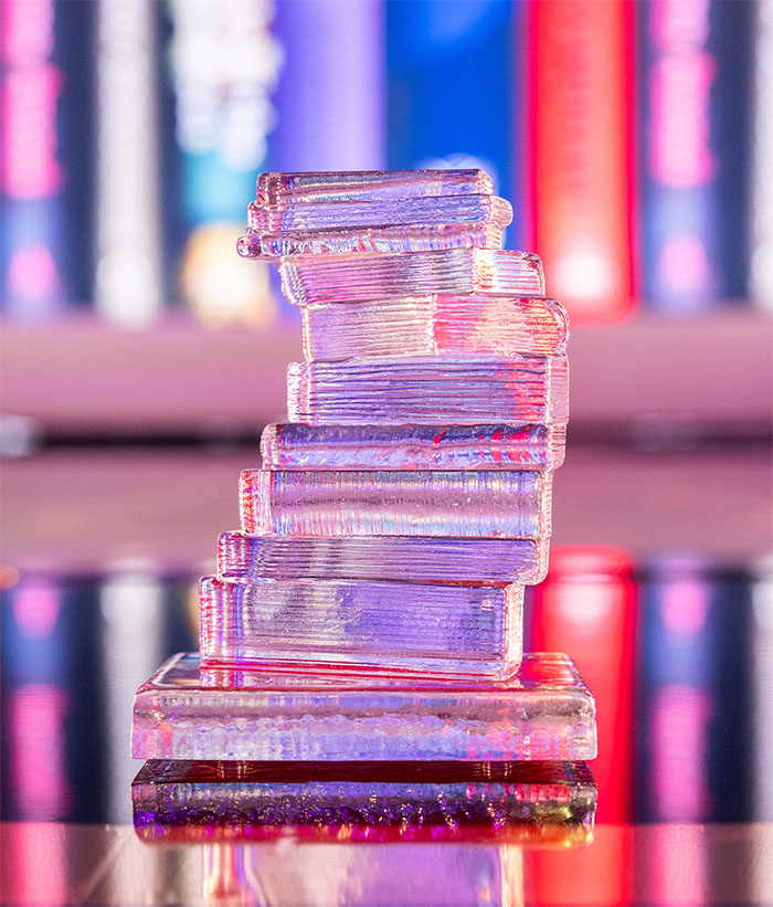 Giller Prize gala event branded decor and table settings