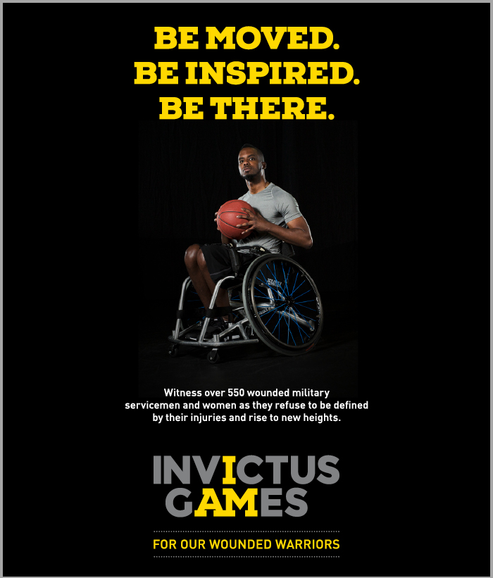 invictus BIA seasonal marketing campaign artwork