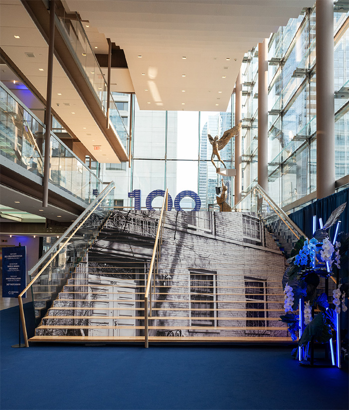 Mount Sinai Foundation fundraiser stage and lighting design