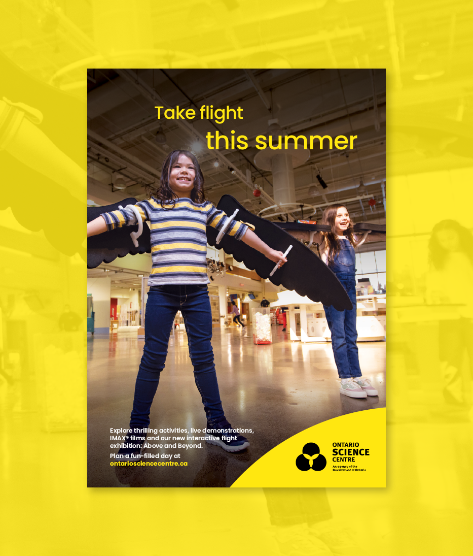 Ontario Science Centre family programming promotional materials