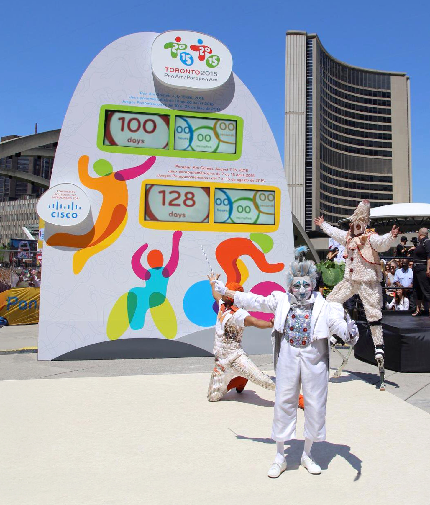 Clock at Nathan Philips Square
